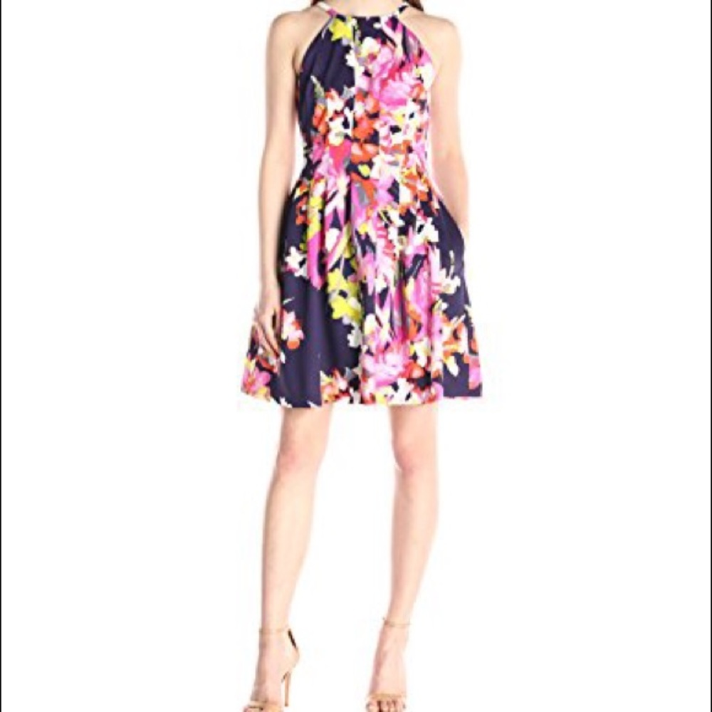 Vince Camuto Women’s Scuba Halter Dress
